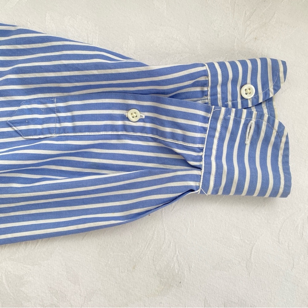Ralph Lauren Blue Label Striped Button Down Shirt True Vintage 1990s - Picture 5 of 13